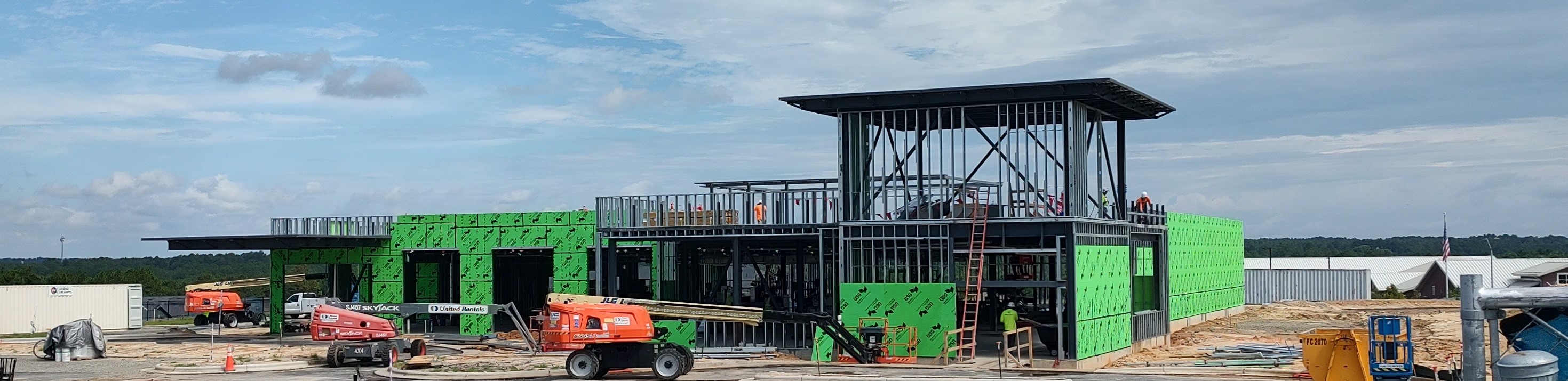 Image of Southern Pines Orthopaedic Surgery Center under construction